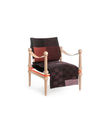 Poltrona Twain con coperta a drappo