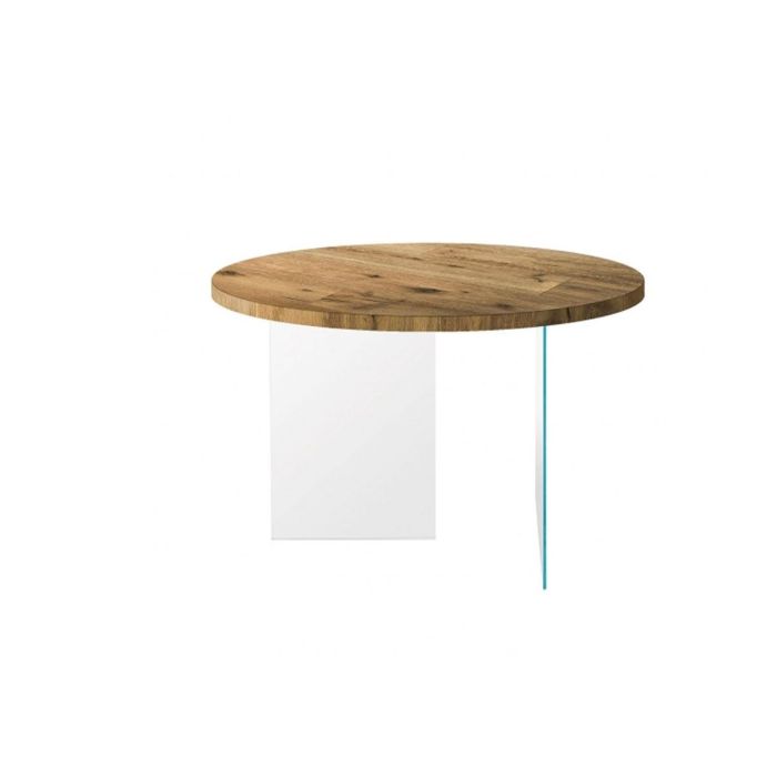 Air round table with wildwood top main product photo